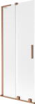 Mexen Velar L, 2 szárnyas eltolható kádparaván 85 x 150 cm, 8 mm-es mattüveg, rézmatt, 896-085-003-31-65 (896-085-003-31-65)