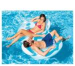Intex Intex: Dupla háttámlás kerek matrac kék színben 198x117cm (56800EU)