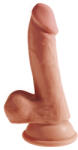 Pipedream King Cock Plus 6.5" Triple Density Cock with Balls Tan Dildo