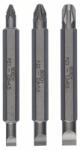 Bosch 3 részes kétoldalas pengekészlet PH1, PZ1, S 0, 6x4, 5; PH2, PZ2, S 1, 0x5, 5; 60 mm 2607001745 (2607001745)