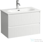 Laufen Lua 80 cm-es mosdó és alsószekrény kombináció 2 fiókkal, matt fehér H8600872601041 (H8600872601041)