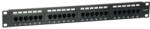 EQUIP Patch panel - 235325 (24 port, Cat5e, 1U, árnyékolatlan, fekete) (235325) - bbmarket