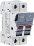 CFBL2P50 Tracon CFBL2P50 Szakaszolókapcsoló-biztosító hengeres bizt. hoz, maszkolható 50A, 14x51mm, Un=400V/690V, AC22B, 2P, LED (CFBL2P50)