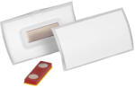 DURABLE Névjegykitűző DURABLE Click Fold 40x75 mm mágneses elfordulásmentes átlátszó (825919) - papir-bolt