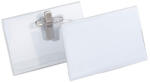 DURABLE Névjegykitűző DURABLE 54x90 mm csiptetővel és tűvel átlátszó (810119) - papir-bolt