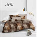 Luna ágynemű garnitúra 3 részes 3D sötétbarna-barna - deermashop