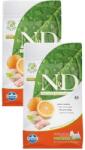 N&D Ocean N&D Dog Grain Free Hal és Narancs Adult Mini 2x7kg