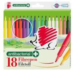 ICO Filctoll készlet, 1 mm, antibakteriális, ICO "Süni 300", 18 különböző szín (9580122000) - mystock