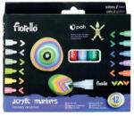 Fiorello Akril marker FIORELLO 2 mm 12db-os készlet (160-2262) - mystock