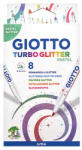 GIOTTO Filctoll GIOTTO Turbo Glitter csillámos pasztel 8db-os készlet (426300)