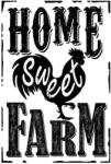  PF Home Sweet Farm 20x30 cm-es retro dekor fémtábla (C20580) - mystock
