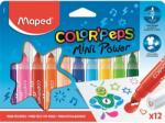 Maped Filctoll készlet, 6, 5 mm, kimosható, MAPED "Color`Peps Mini Power", 12 különböző szín (846612) - mystock