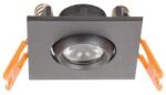 2R ANGEL EYE LED S04 3W 4000K szögletes szpot mélysugárzó fekete (L090706746) - mystock