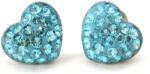 HÉRA SZÍV fülbevaló - 10 mm (light turquoise) (2023062715)