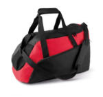 Kimood sporttáska nagy oldalzsebekkel - fekete/piros (ki0607blackred)
