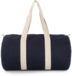 Kimood pamutvászon kerek univerzális táska - navy/törtfehér (ki0632navy)