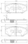 NIPPARTS set placute frana, frana disc NIPPARTS N3608031 (N3608031)