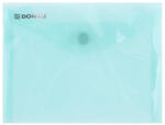 DONAU Mapa PP protectie documente A6 landscape, inchidere cu capsa, 10 set, DONAU - verde transparent (DN-8549001PL-06)