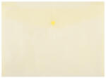 DONAU Mapa PP protectie documente A4 landscape, inchidere cu capsa, 12 set, DONAU - galben transparent (DN-8544001PL-11)