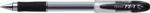 PENAC Pix cu gel PENAC FX-1, rubber grip, 0.7mm, con metalic, corp transparent - scriere neagra (P-BA1903-06F) - siscom-papetarie