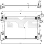 TYC Radiator, racire motor TYC 725-0035 - centralcar