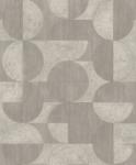  Rasch Concrete 521351 Geometrikus játékos körök retro hangulatú grafikai design szürke árnyalatok tapéta (521351)