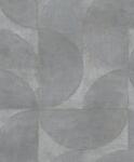  Marburg Vintage Deluxe 32820 Vintage Geometrikus Grafikus beton háttéren óriás körök körívek szürke szürkésbarna ezüst arany tapéta (32820)