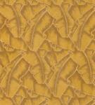  Casadeco Cuba 84322318 SELVA JAUNE Natur texturázott trópusi levelek meleg aranysárga barna csillogó fémes fény tapéta (84322318)