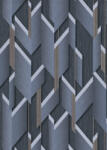  Erismann Fashion for Walls 2 by GMK 10145-08 Design Ipari formatervezés 3D szálcsiszolt nemes fényű felület acélkék szürke barna tapéta (10145-08)