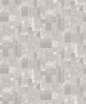  Modern márványminták geometrikus formákba rendezve ólomüveg hatású vonalakkal szürke szürkésbézs fehér és ezüst tapéta (SPI704)