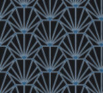  As-Creation Daniel Hechter 6, 37528-2 Geometrikus grafikus díszítőminta Hálózatminta gyüjtőpontokkal fekete kék ezüst fehér tapéta (37528-2)