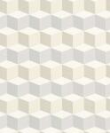  Rasch Uptown 402711 Geometrikus 3D kockák krém bézs szürke szürkéskék tapéta (402711)