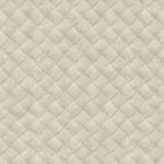  Patchwork bőrmintázat - egymást átfedő szőtt és varrott 3D "bőr"rombuszok szürkésfehér és szürke tónus tapéta (TA25070)