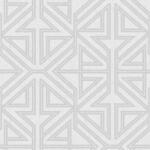  Merész vonalú geometriai minta finom textil háttéren világosszürke és szürke tónus tapéta (FD26227)