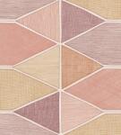 Casadeco Nova 84158404 STELLA COLOR Geometrikus korall vörösesbarna barnáslila fekete fehér tapéta (84158404)