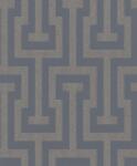  Rasch Sparkling 523928 Grafikus görög labirintus minta éjkék bronz csillogó tapéta (523928)