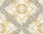  As-Creation Versace 3, 34904-2 zebracsík alapú dísítőminta krém bézsarany ezüststürke tapéta (34904-2)
