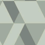  Casadeco Perception TANGRAM 86527212 Geometrikus térhatású texturált minta zöld és szürkészöld árnyalatok barna tapéta (86527212)