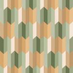  Lutece California Nostalgie 51172804 GRAPHIQUE KHAKI Modern geometrikus minta krém sárga narancs zöld barna khaki tapéta (51172804)
