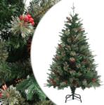 vidaXL Brad cu conuri 120 cm verde (340525)