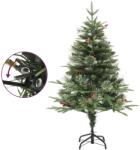 vidaXL Cu LED-uri si conuri 120 cm verde (3094555)