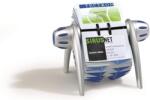 DURABLE Névjegykártyatartó, műanyag, 400 db-os, forgatható, fekvő, DURABLE, VISIFIX® , ezüst (241723)