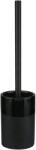 Kleine Wolke Deep perie de toaletă stativ negru-ceramică 8681926856 (8681926856)