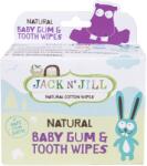 Jack N' Jill Natural nedves törlőkendők a fogak és a fogíny védelmére 25 db