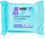 Beauty Formulas Clear Skin Deep Cleansing nedves tisztító törlőkendők zsíros és problémás bőrre 30 db