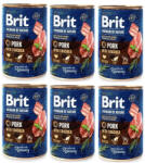 Brit Premium by Nature Carne de porc cu trahee 6x400g