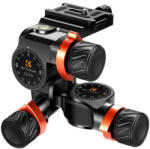 K&F Concept GD3W állvány gömbfej, preciziós beáll, 6kg teherbírás, vízmérték, arca swiss, 3/8"-1/4" (KF-31-047)