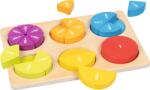 Goki Set didactic din lemn cu 21 piese Invatam fractiile, 20*30 cm (GOKI59960)
