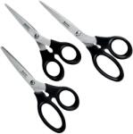 Leitz Foarfece Leitz, otel inoxidabil, 3 buc/ set, diverse dimensiuni, negru E54260095