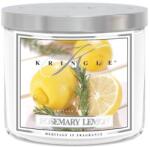 Kringle Candle TUMBLER Rosemary Citrom illatú gyertya közepes 2 kanócos (411 g),